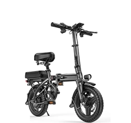 POGIB Bici elettriches POGIB Bicicletta elettrica, batteria al litio pieghevole, telaio in lega di alluminio, motore ad alta velocità, stabile e confortevole (25A)