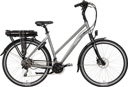 POPAL Bici elettriches POPAL e-volution 14.071, 1cm 53cm donna 20SP freno a disco grigio