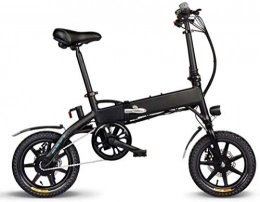 QUETAZHI 7.8AH 10.4AH Pieghevole Bicicletta elettrica, Batteria elettrica Auto Mini Alluminio Plug Nero Bianco Intelligente Ciclomotori UE QU526 (Color : Black, Size : 10.4AH)