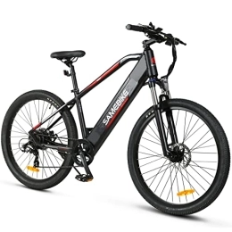 Samebike Bici elettriches SAMEBIKE Mountain Bike elettriche con batteria rimovibile 48V 10.4AH Biciclette elettriche per pendolari con display LCD a colori TFT da 27, 5 pollici per adulti Nero