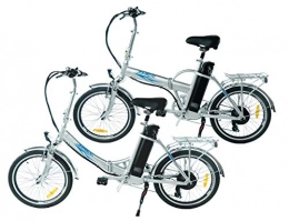 swemo Bici elettriches Un paio (2 pezzi) bici elettriche 20 pollici (50, 8 cm) SWEMO in alluminio, pieghevoli, Pedelec SW100 e SW200 modello 2016, Sw100 & Sw200, argento, 51 cm