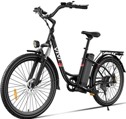 Vivi Bici elettriches Vivi C26, Bicicletta Elettrica Unisex Adulto, Nero, 26 inches