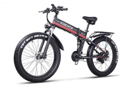 VOZCVOX Bici elettriches VOZCVOX bicicletta elettrica, 48V bici elettrica, Shimano 21velocità bici elettrica pieghevole, Full Suspension, Mileage 50-60km, con Sedile Posteriore ebike