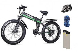 VOZCVOX Bici elettriches VOZCVOX Mountain Bike Elettrica, Full Suspension Bici elettrica Assist con Sedile Posteriore