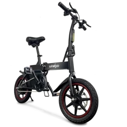 Windgoo Bici elettriches WINDGOO Bici Elettrica, 14“ Bicicletta Elettrica, E BIKE con motore da 250W batteria per pendolari da 36V 6.0Ah, Controllo Intelligente Tramite APP, City Bike unisex per adolescenti