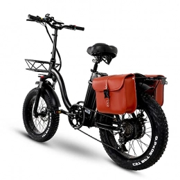 CMACEWHEEL Bici elettriches Y20 Bicicletta elettrica per adulti Ruota da 20 pollici Pieghevole E-bike Mountain Bike 4.0 pneumatico grasso Bici neve (Plus Borsa, 15Ah)