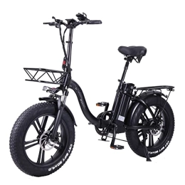 CMACEWHEEL Bici elettriches Y20-NEW Mountain Bike con ruote integrate Bici elettrica a 7 velocità Freno a doppio disco pieghevole Ebike da 20 pollici (17Ah + 1 batteria ricambio)