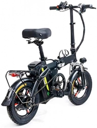 ZJZ Bici elettriches ZJZ Bicicletta elettrica Pieghevole da 14", Bici da Città da 400 W, Batteria al Litio Rimovibile 48V 8AH / 13AH con Tre modalità di Lavoro Bicicletta elettrica per Adulti e Adolescenti