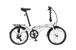 Dahon Bici pieghevoli Dahon Bicicletta Vybe D7 White, Pieghevole Unisex-Adulto, Bianco, 66.5 x 34.5 x 80 cm