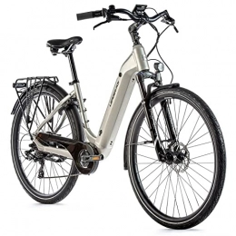Leader Fox Biciclette da città Velo - Motore elettrico per bicicletta City Leader Fox 28" Nara 2021 unisex, per adulti, 250 W, 36 V, batteria 14a argento 7 V (20 - 52 cm, taglia L, per adulti da 188 a 185 cm)