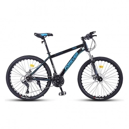 XIAXIAa Mountain Bike Bicicletta, mountain bike 26", bicicletta fuoristrada a 27 velocità, con sedile regolabile e telaio in acciaio ad alto tenore di carbonio, per adulti, antiscivolo, doppio freno a disco / B / 17