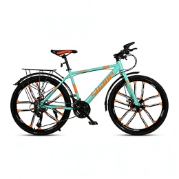 XIAXIAa Mountain Bike Bicicletta, mountain bike con ruote spesse 26 pollici, bicicletta a 27 velocità, per adulti e adolescenti, telaio in acciaio ad alto tenore di carbonio, doppio freno a disco, non facile da deform
