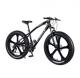 CXY-JOEL Mountain Bike CXY-JOEL Mountain Bike Bicicletta 26 × 4, 0 Pollici Fat Tire Mtb Bike Uomo S Hardtail Mountain Bike Ammortizzatore Forcella Anteriore e Dual Disc Brake-Green_27 Speed