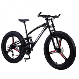 LWSTORE Mountain Bike LNSTORE 7 / 21 / 24 velocità □□ 26x4.0 Biciclette Mountain Bike Neve Bike Shock Absorbing Forcella Anteriore della Bici Squisita fattura (Color : Black, Size : 24speed)