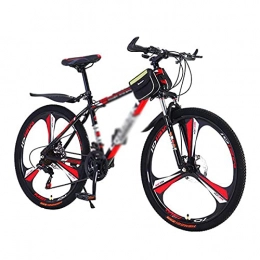 T-Day Mountain Bike Mountain Bike Bicicletta MTB Bicicletta da 26 Pollici per Adulti 21 velocità Dual Disc Freno A Disco Biciclette da Uomo E Donna con Telaio in Acciaio al Carbonio(Size:27 Speed, Color:Rosso)