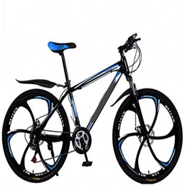WXXMZY Mountain Bike Mountain Bike Da 26 Pollici A 21-30 Velocità | Mountain Bike Per Bicicletta Da Uomo E Donna Per Adulti | Mountain Bike Per Bicicletta Con Doppio Freno A Disco ( Color : Black blue , Size : 24 inches )