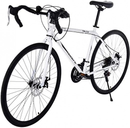 SYCY Bicicleta Bicicleta de carretera de suspensión total de aluminio Freno de disco de 21 velocidades Bicicleta de velocidad variable de ocio Bicicleta de ciudad Bicicleta estática Luz de bicicleta al aire libre