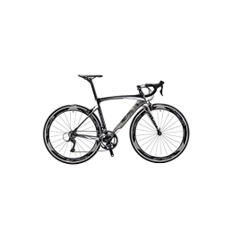  Bicicleta Bicycles for Adults Road Bike Carbon 700c Bicycle Carbon Road Bike with 18 Speeds Racing Road Bike Carbon Fiber Bike (Color : Gray, Size : 18speed)