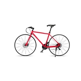  Bicicleta Bicycles for Adults Road Bike Men and Women 21-Speed Lightweight Adult Work Off-Road Racing Student Bike Sports Car (Color : Red, Size : X-Large)