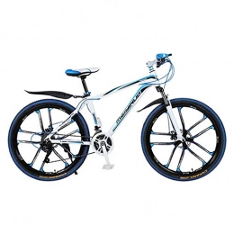 GYF Bicicleta Bicicleta de montaña Mountainbike Bicicleta Bicicletas for mujer for hombre de la montaña de aluminio ligero de aleación de Barranco Bicicleta doble disco de freno y suspensión delantera de 26 pulgada