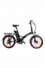 Argento Bicicleta Argento Piuma+ - Bicicleta eléctrica de Ciudad Plegable Unisex para Adulto, Rojo, 42