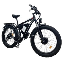 Dakeya  Dakeya Da06 Bicicleta eléctrica para Adultos, ebike, Daul Motors, 21 velocidades, con batería Desmontable 48v 22.4ah, Bicicleta eléctrica con neumáticos gordos 26 "x 4.0, Adecuada para Todo Terreno