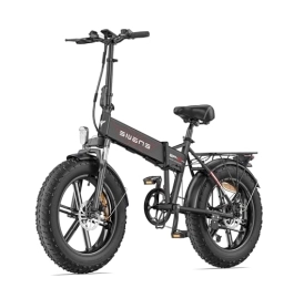 ENGWE  ENGWE Bicicleta Electrica Plegable Bici Electricas Adulto | 20"×4.0" Fat Tire | Motor de 250W | 25KM / H | 48V 13Ah Batería | 7 Velocidades | E Bike Todo Terreno EP-2 Pro EU (Negro)