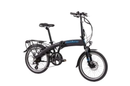 F.lli Schiano Bicicletas eléctrica F.lli Schiano Galaxy Bicicleta eléctrica Plegable, Unisex-Adult, Negro-Azul, 20
