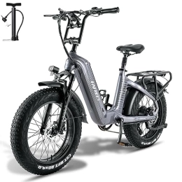 Fafrees Bicicletas eléctrica Fafrees Bicicleta eléctrica oficial F20 Master E Bike para mujer, batería de 48 V / 22, 5 Ah / 1080 Wh, bicicleta eléctrica para hombre de montaña de 60 N.m, 100-160 km, asiento de suspensión Shimano 7S,