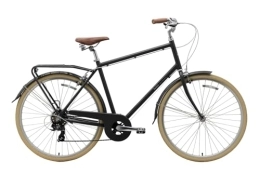 Bobbin Bicicleta Bobbin Daytripper City Bike - Bicicleta de adulto para hombre y mujer, talla M / L, color negro (neumáticos crema arándanos)