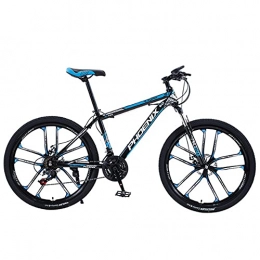 FEIFEI Plegables Bicicleta de montaña plegable, bicicleta MTB de acero al carbono para deportes al aire libre de 24 pulgadas, llanta de aluminio, desviador trasero de 21 24 27 30 velocidades / 24inch / 30speed