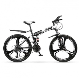 JI TA Bicicleta JI TA Bicicleta Btt 26" Mountain Bike Plegable Unisex Adulto Aluminio Urban Bici Ligera Estudiante Folding City Bike, sillin Confort Ajustables, Capacidad 120kg, Doble Freno Disco /
