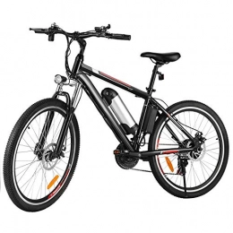 Eloklem Bike Bunao 26 inch Wheel Electric Bike Aluminum Alloy 36V 8AH Lithium Battery Mountain Cycling Bicycle, 21-speed (26 inch_10)
