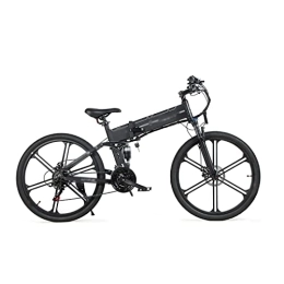 LANAZU  LANAZU Adult Bicycles, Electric Mountain Bikes, Foldable Hybrid Bicycles, Suitable for Taking Out