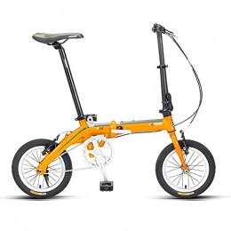 XIAXIAa Bike Portable Bicycle, Aluminum Alloy Folding Bicycle, 14-inch Wheels, Used for Commuting Work, Outings, Suitable for Students, Adults / B / As Shown