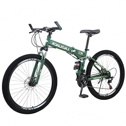 ZHANGOO Bike ZHANGOO Ergonomic Bicycle Mountain Bike Folding ​easy To Fold, Anti-skid Tires, Suitable For Mountains And Streets, Small Space Occupation, Comfortable And Beautifu(Size:21 speed)