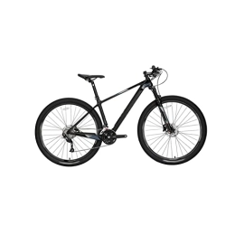 Mountain Bike Bicycles for Adults Carbon Fiber Mountain Bike 27 Speed Mountain Bike Pneumatic Shock Fork Hydraulic (Color : Black, Size : Small)