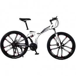 HUAQINEI Mountain Bike HUAQINEI Speed Bicycle Front And Rear Shock Absorber Mountain Bike Cross Country Bicycle Student 24 / 26 Inch 21 / 24 / 27 Speed, 21 speed, 26 inches