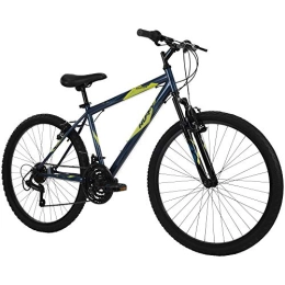 Huffy Men's 76808W Hardtail Mountain Bike, Summit Ridge 24-26 inch 21-Speed, Lightweight, Dark Blue, 15"/One Size