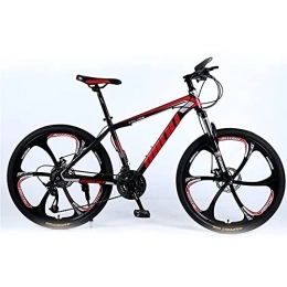 JYCCH Mountain Bike JYCCH 26 Inch Adult Mountain Bike -aluminum Alloy Bicycle With 17 Inch Frame Double Disc-Brake Suspension Fork Cycling Urban Commuter City Bicycle 10-Spokes Red-27sp (Black Red 24sp)