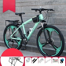 Mu Mountain Bike MU Bicycle Male Mountain Bike Off-Road Variable Speed Double Disc Brake Men and Women Young Students One Wheel Speed Light Bicycle, J, 24 Inches