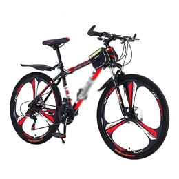 BaiHogi Mountain Bike Professional Racing Bike, 26 inch Mountain Bike for Adult 21 Speed Dual Disc Brake Man and Woman Bicycles with Carbon Steel Frame / White / 21 Speed (Color : Red, Size : 27 Speed)