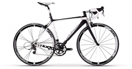 Moda Road Bike Moda Men's Stretto Carbon Road Bike, White / Black, 58 cm