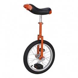 Unicycles 16" Outdoor Sports Fitness Exercise Health with Manganese Steel Rim and Skidproof Tire for Child Adult Great Gift Orange