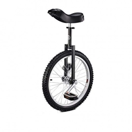 WLGQ Bike 18 / 18 / 20 / 24" Inch Wheel Unicycle Leakproof Butyl Tire Wheel Cycling Outdoor Sports Fitness Exercise Pedal Balance Car (Black 20inches)