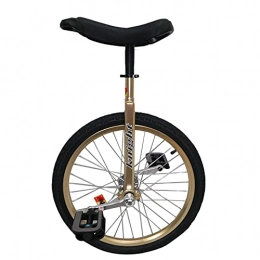 aedouqhr Unicycles aedouqhr 20" / 24" Gold Unicycle for Big Kid / Teen / Adults / Female / Male, for Fitness Exercise Beginner, Skid Proof Wheel Alloy Rim Bike, 20Inch
