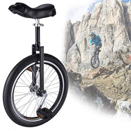 aedouqhr Bike aedouqhr Unicycle Black 20 / 18 / 16inch Beginner Unicycle for Fun Fitness, Adults Kids Teenagers Adjustable Heright Balance Cycling, with Alloy Rim (Size : 16inch)