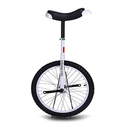 AHAI YU Bike AHAI YU White Unicycles - for 120-175cm More Height Teen Child, 24in / 20in / 18in / 16in Wheel Uni-cycle with Anti-Skid Alloy Rim & Pedal (Size : 16 INCH)