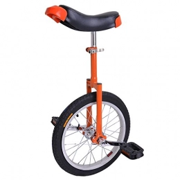 A & W Unicycles AW 16" Inch Wheel Unicycle Leakproof Butyl Tire Wheel Cycling Outdoor Sports Fitness Exercise Health Orange
