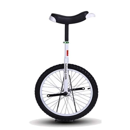 AZYQ Unicycles Azyq 16" / 18" Excellent Unicycles Balance Bike for Kids / Boys / Girls, Larger 20" / 24" Freestyle Cycle Unicycle for Adults / Man / Woman, Best Birthday Gift, White, 20 Inch Wheel